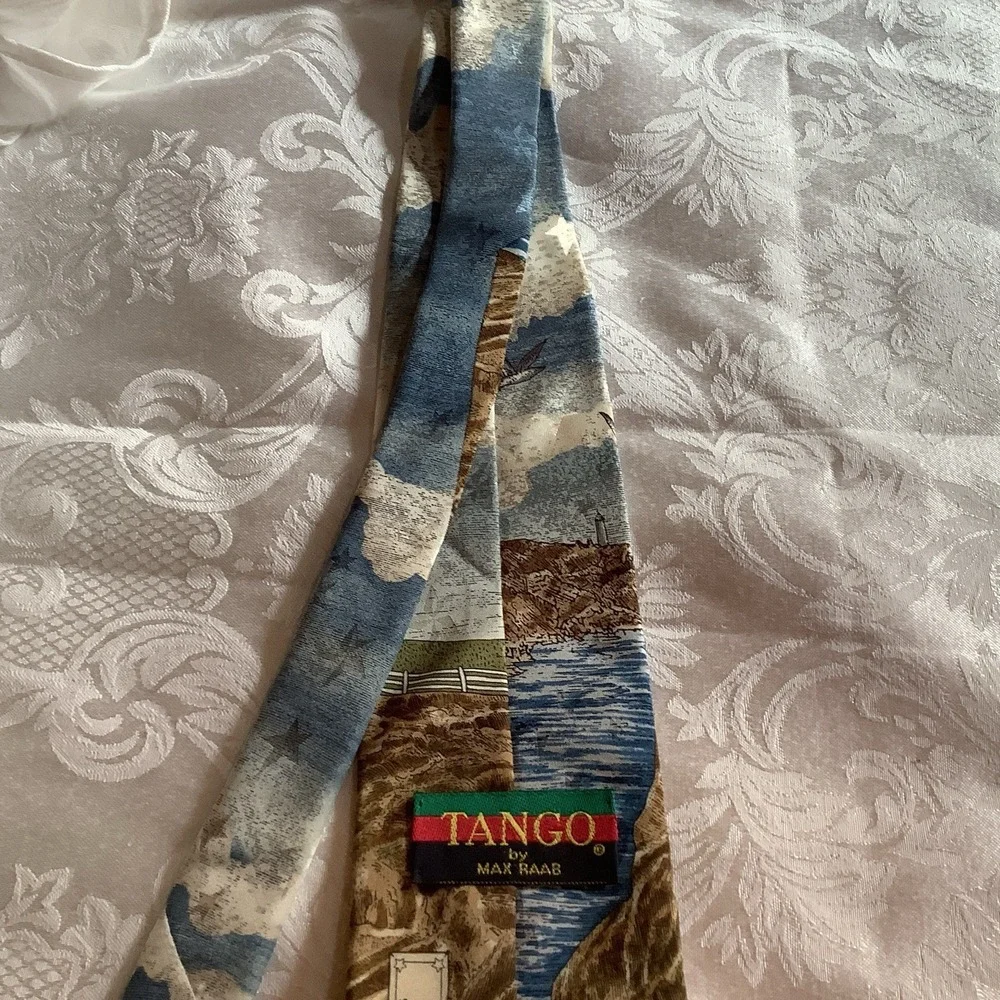 Tango By Max Rabe Necktie Americana Series Harbor Light Circa 1927‎ Lighthouse